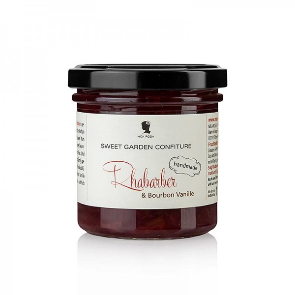 Sweet Garden Confiture - Sweet Garden Confiture - Rhabarber & Bourbon Vanille Fruchtaufstrich Mea Rosa