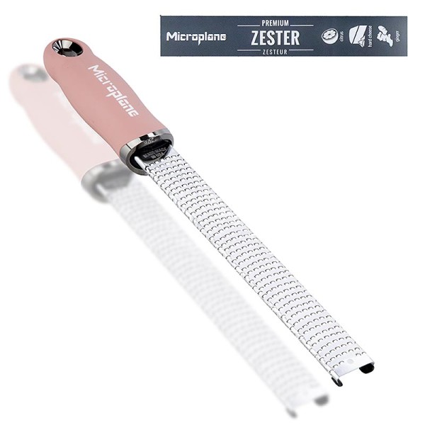 Microplane - Premium Classic - Stab Zesten Reibe Griff Altrosa /soft-touch