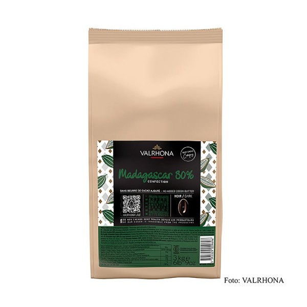 Valrhona - Valrhona Compoz Schokoladen - Kakaobasis Madagascar 80% Callets