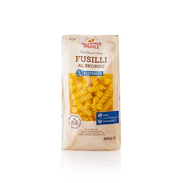 Hammermühle - Nudeln Fusilli aus Mais & Reis glutenfrei Hammermühle