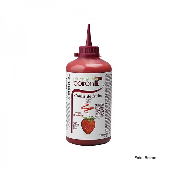 Boiron - Coulis / Sauce - Erdbeere 16% Zucker Squeeze Flasche TK