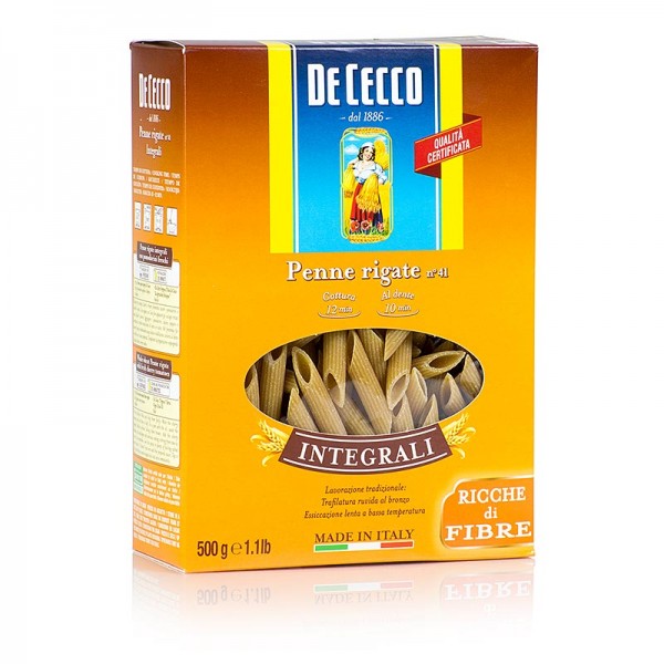 De Cecco - De Cecco Vollkorn Penne Rigate No.41