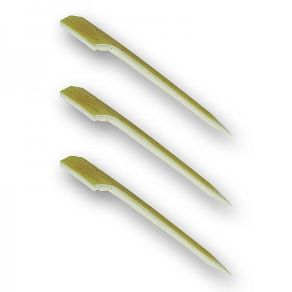 Deli-Vinos Kitchen Accessories - Bambus-Spieße mit Blattende 12cm