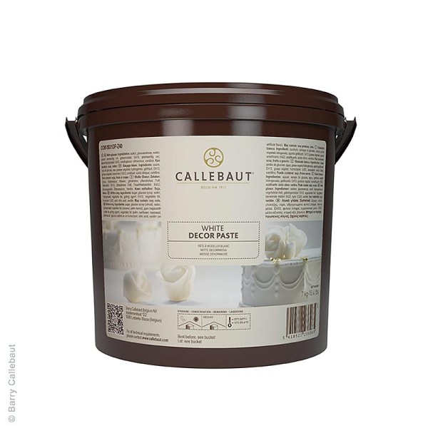 Callebaut - Weiße Überzug- und Dekorpaste süß mit Vanillegeschmack (ähnlich wie Fondant)