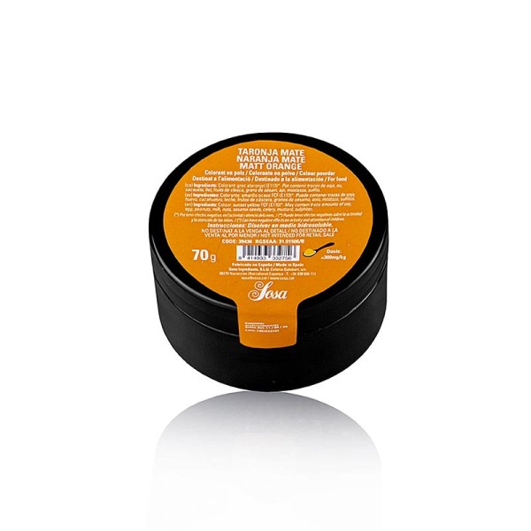 Sosa - Sosa Lebensmittelfarbe Orange matt Puder wasserlöslich (39436)