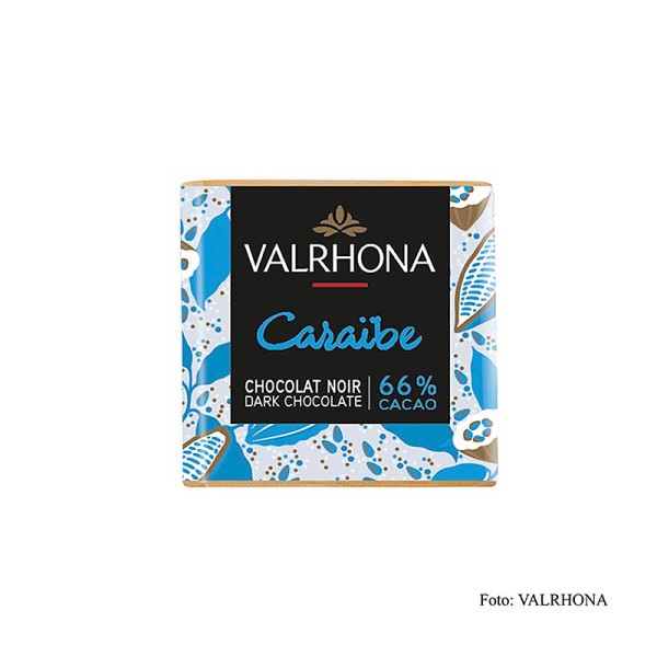 Valrhona - Carré Caraibe - Bitterschokoladentäfelchen 66% Kakao