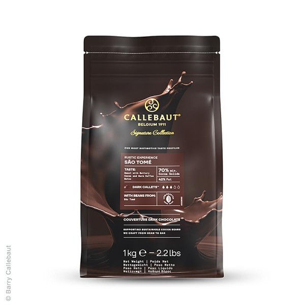 Callebaut - Signature Collection Dunkle Schokolade São Tomé 70 % Callets Callebaut (CHD-Q1RUSTO)
