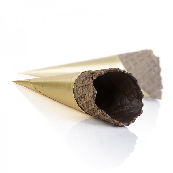 Deli-Vinos Patisserie - Waffel Hörnchen Kakao gecoated ø 32x83mm h
