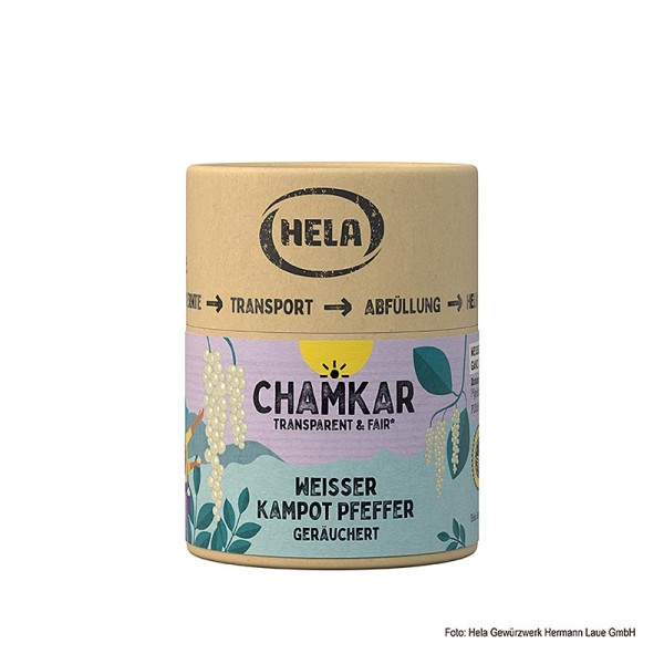 Hela - HELA Chamkar - Weißer Kampot Pfeffer gräuchert ganz g.g.A.