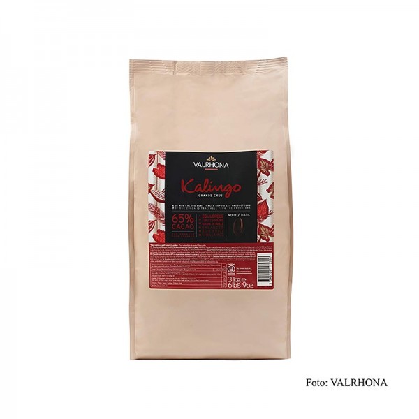 Valrhona - Kalingo dunkle Couverture Callets 65% Kakao reine Grenada Bohnen