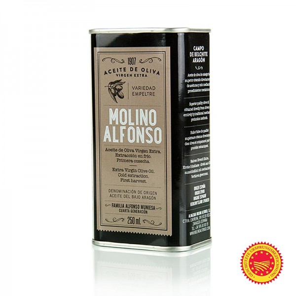 Molino Alfonso - Natives Olivenöl Extra Molino Alfonso Bajo Aragon DOP/g.U. 100% Empeltre