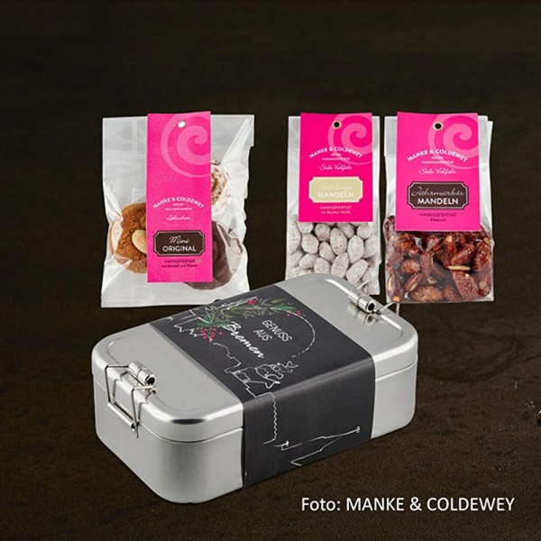 Manke & Coldewey - Lunchbox mit Mandeln gefüllt 3x100g Manke & Coldewey