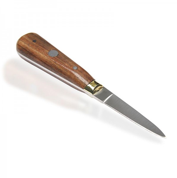Deli-Vinos Kitchen Accessories - Austern-Messer mit edlem Holzgriff schwere Qualität 6.5cm Klinge 16cm lang