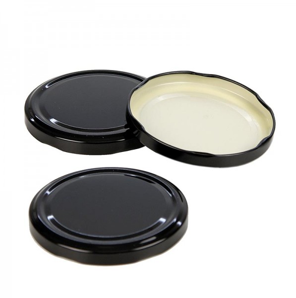 Deli-Vinos Kitchen Accessories - Deckel schwarz für Rundglas 82mm 1062 ml
