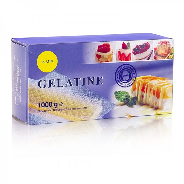 Ewald Gelantine - Blatt-Gelatine - Platin 230 Bloom