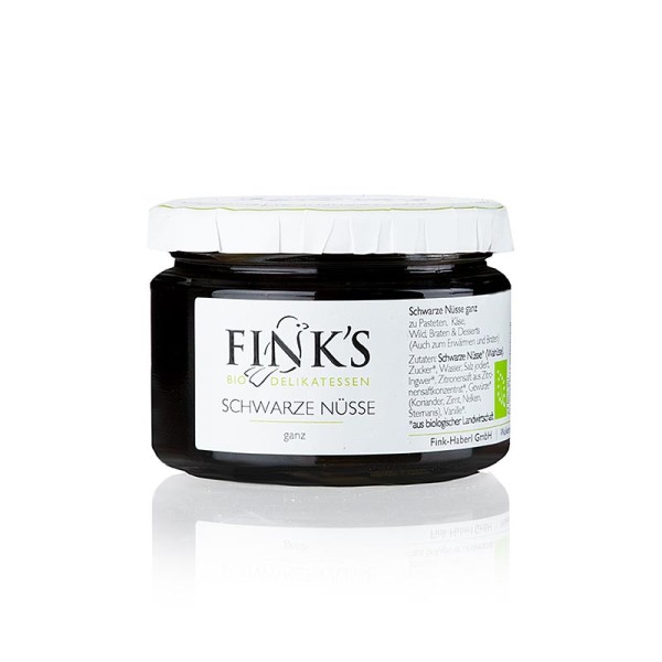 Fink's Echte Delikatessen - Schwarze Walnüsse (ganz) in kräftigem Sirup Fink BIO