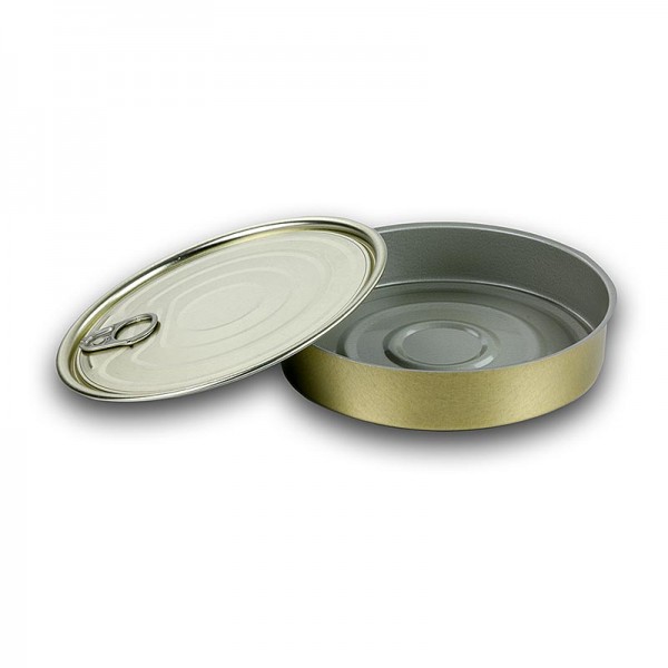Deli-Vinos Kitchen Accessories - Dose mit Deckel zum Füllen rund ø127x30mm 280ml Alu säurebeständig