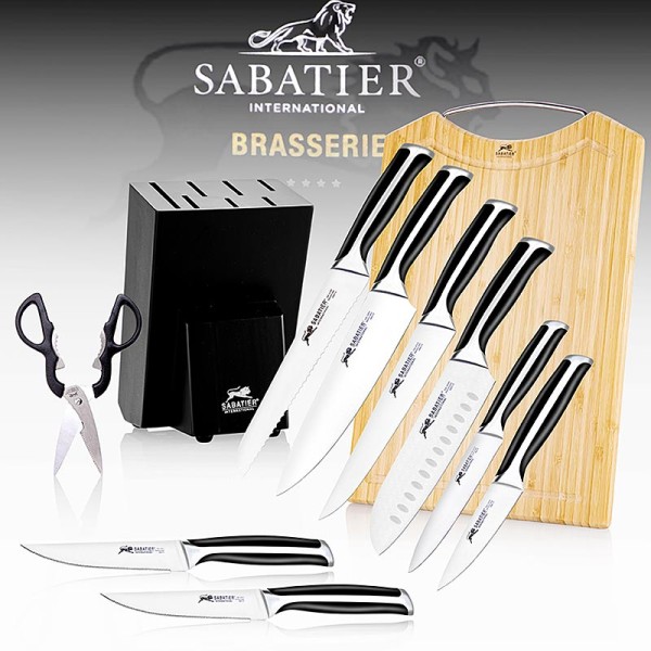 Sabatier International - Messer Set inkl. Block Brett&Schere Sabatier International