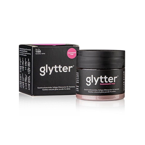 Glytter - glytter Passionate Pink Lebensmittelglitzerpuder