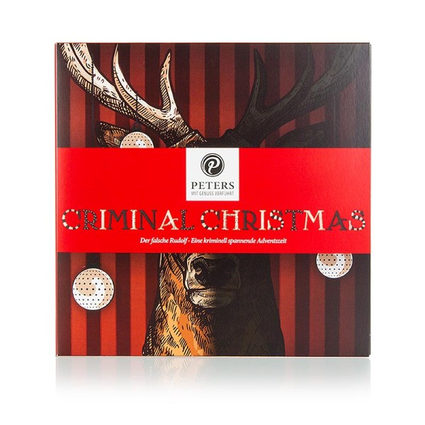 Peters - Adventskalender Criminal Christmas 4 - u.Buch mit Alkohol Peters