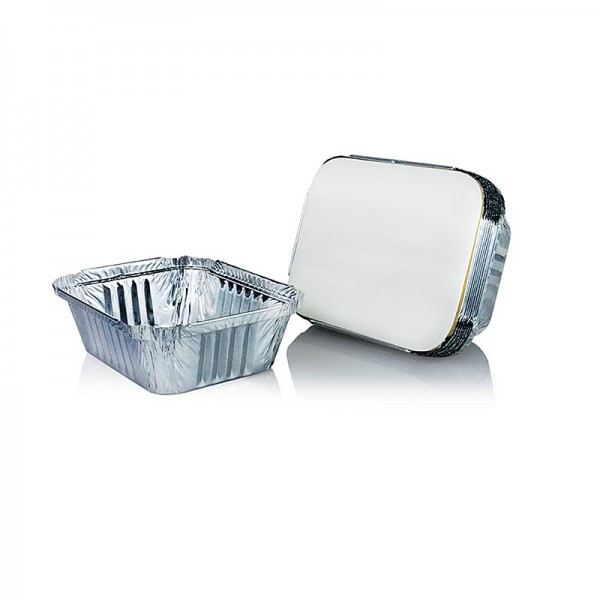 Deli-Vinos Kitchen Accessories - Einweg Aluschalen Take Away inkl. Deckel 11.4x14x4.2cm 500ml