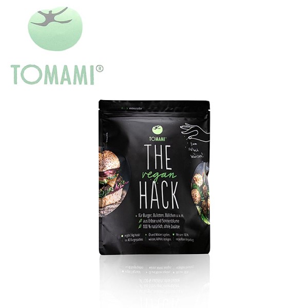 Tomami - Tomami®-The Vegan Hack! Burger Mischung ohne Gewürze vegan