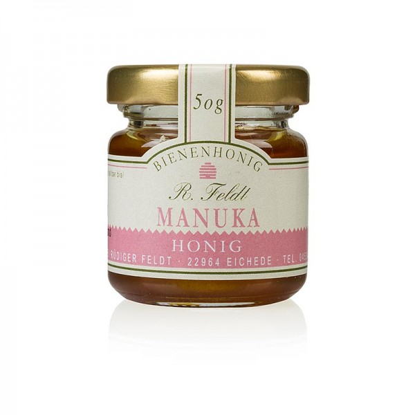 R. Feldt Bienenhonig - Manuka-Honig (Teebaum) Neuseeland dunkel flüssig kräftig Portionsglas