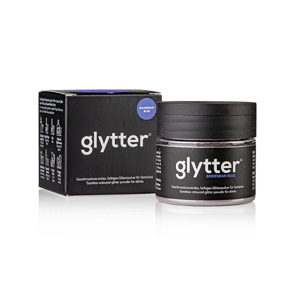 Glytter - glytter Bohemian Blue Lebensmittelglitzerpuder (Blau)