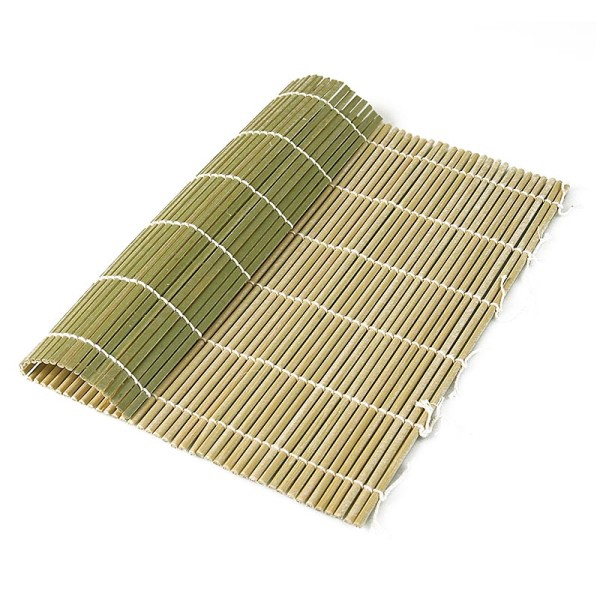 Deli-Vinos Asia - Bambus-Matte zur Sushi-Herstellung grün 27 x 26.5cm flache Stäbchen
