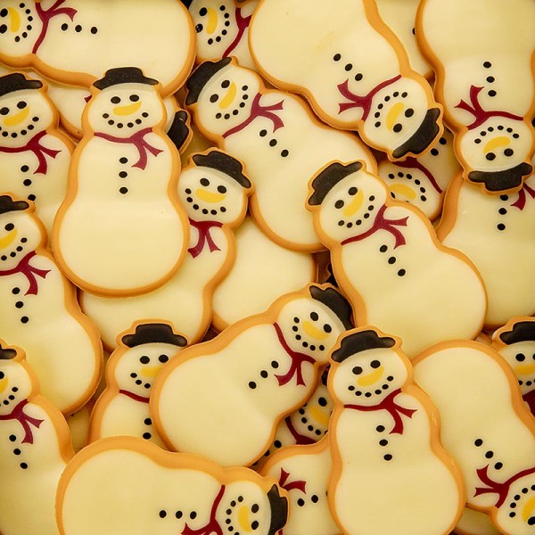 Dobla - Schokoaufleger Icing cookie snowman 50x29mm Dobla (77855)