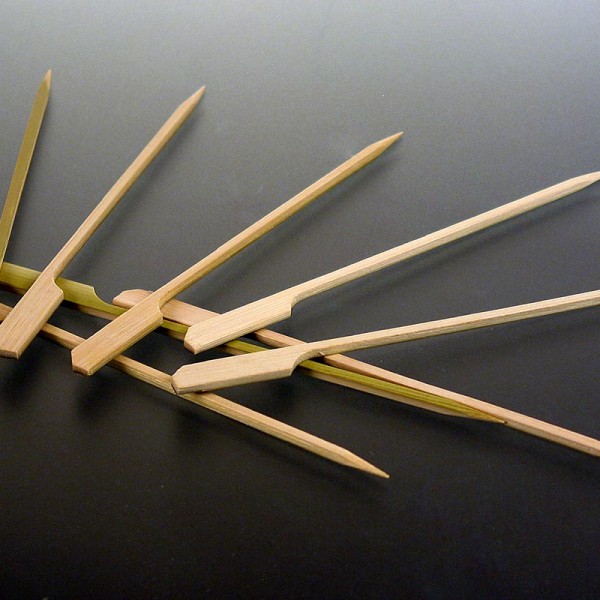 Deli-Vinos Kitchen Accessories - Bambus-Spieße mit Blattende 15cm