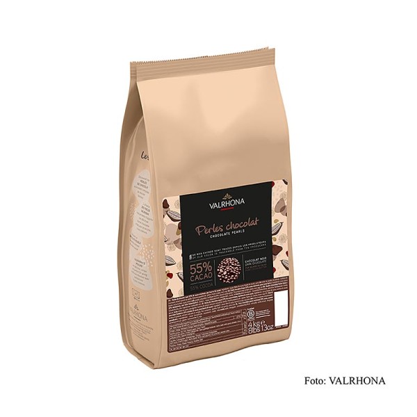 Valrhona - Schoko-Perlen zum Einbacken 55% Kakako Valrhona