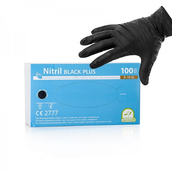 Med-Comfort - Einweghandschuhe Nitril Schwarz XL ungepudert