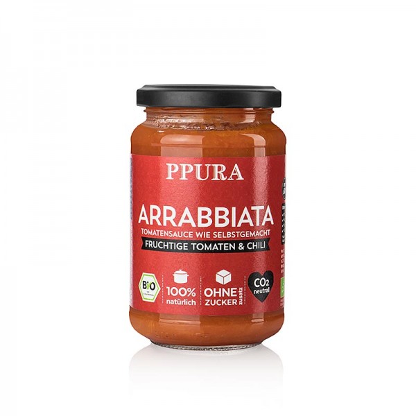 Ppura - Ppura Sugo Arrabbiata - mit Tomaten Knoblauch und Chili BIO