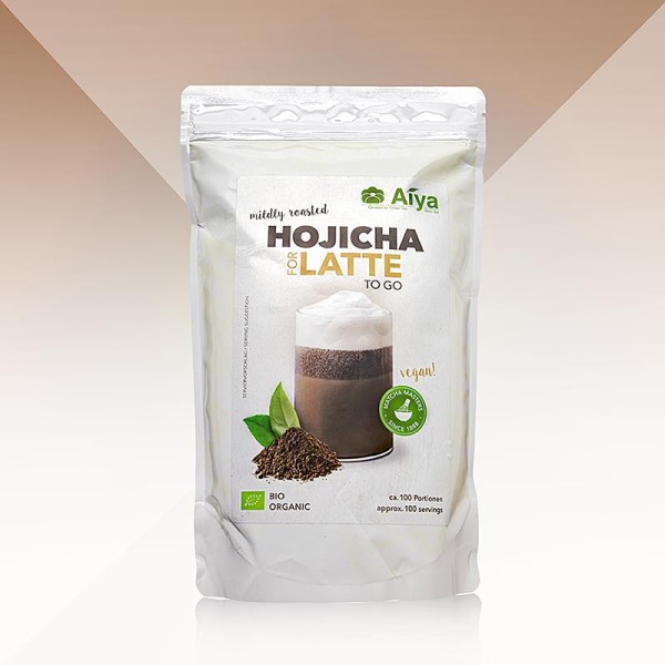 Aiya - AIYA Professionals - Hojicha for Latte gerösteter grüner Tee Mix BIO