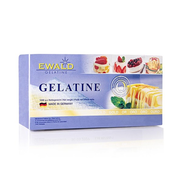 Ewald Gelantine - Blatt-Gelatine - Gold 210 Bloom