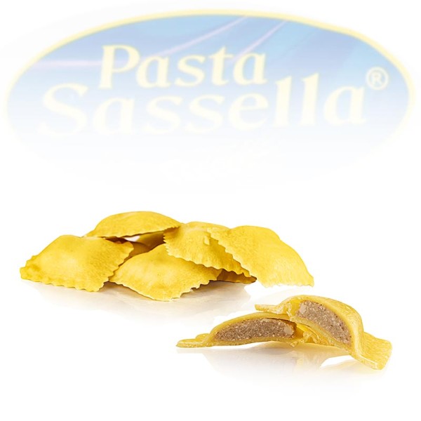 Sassella - Frische Ravioli/Panzerotti mit Ricotta-Steinpilz-Füllung Sassella