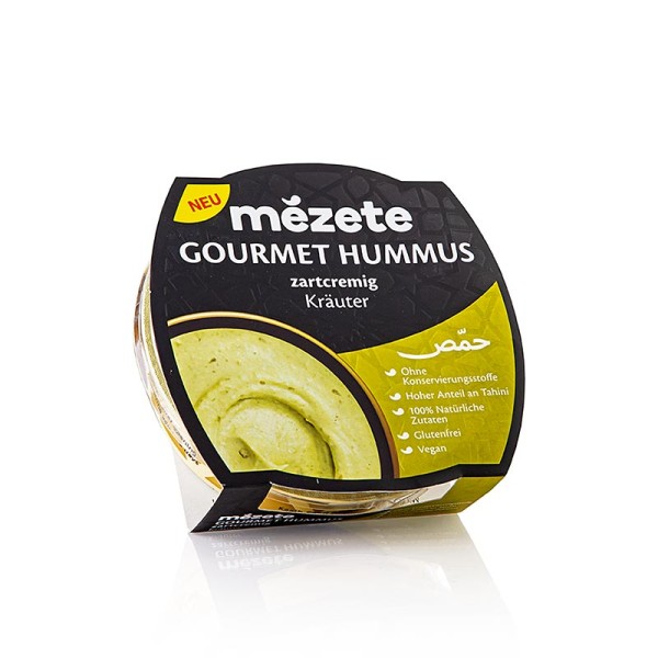 mézete - Gourmet Hummus mit Kräutern Kichererbsenpüree Mézete