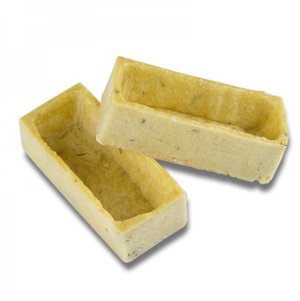 Deli-Vinos Patisserie - Snack-Tartelettes Kräuter-Mürbeteig rechteckig 23x50x14mm h