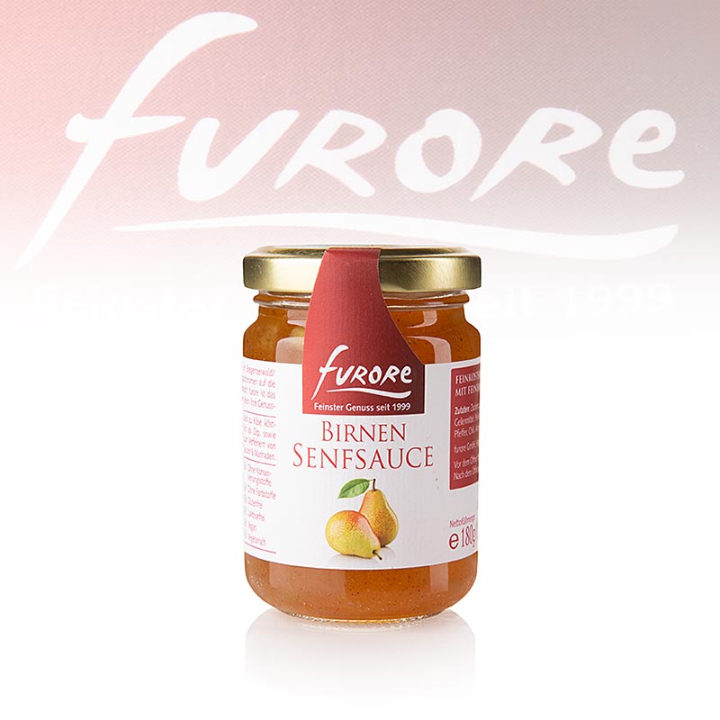 Furore - Birnen-Senf-Sauce mit Stücken 130 ml | Senf | Delikatessen ...