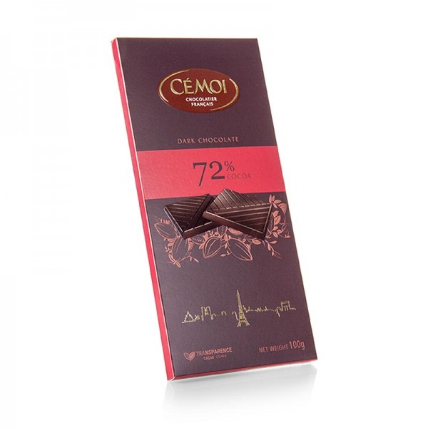 Cemoi Truffes - Schokoladen Tafel - Zartbitter 72% Kakao Cémoi