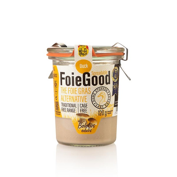 FoieGood - Entenleber (ohne Stopfen) Aufstrich mit Steinpilzen FoieGood