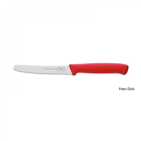 Dick-Messer - Allzweckmesser mit Wellenschliff rot 11cm DICK