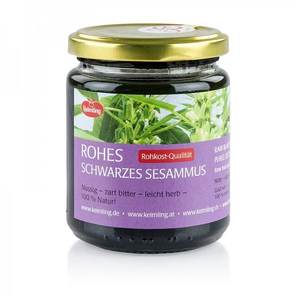 Keimling - Schwarzes Sesammus Roh 100% natur vegan BIO