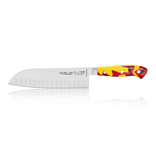 Dick-Messer - Serie Premier Plus GO FOR GOLD Santoku Messer Kullenschliff 18cm DICK