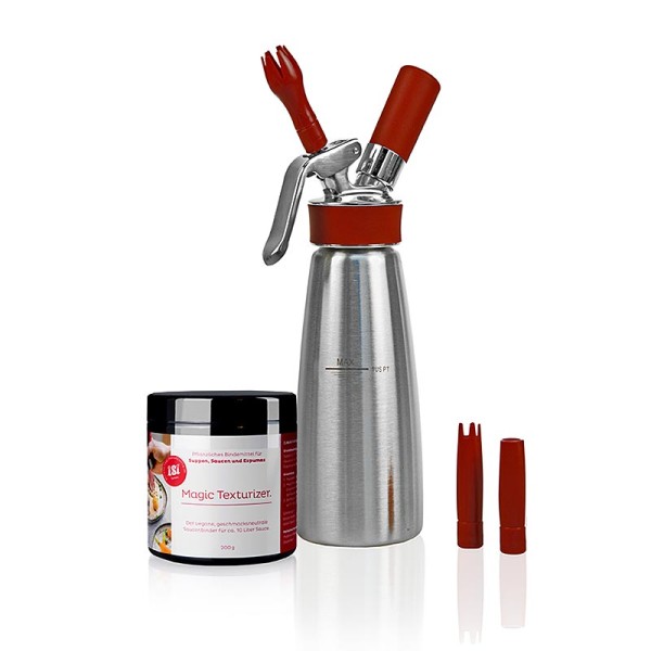 iSi Gourmet Whip - Espuma Sprayer 1 Liter ISI Gourmet Whip PLus MATT (1703) + Magic Texturizer
