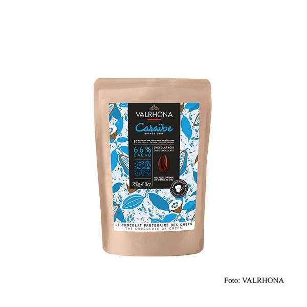 Valrhona - Valrhona Caraibe Bitterschokolade 66% Callets