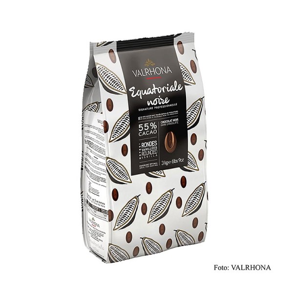 Valrhona - Equatoriale Noire dunkle Couverture Callets 55% Kakao