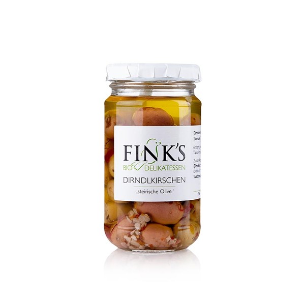 Fink's Echte Delikatessen - Dirndlkirschen Kornelkirschen eingelegt Finks Delikatessen BIO