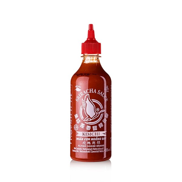 Flying Goose - Chili-Sauce - Sriracha scharf mit KimChi Flying Goose